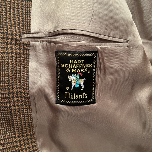 Plaid Tan/Brown Leisure Jacket - Picture 2 of 4